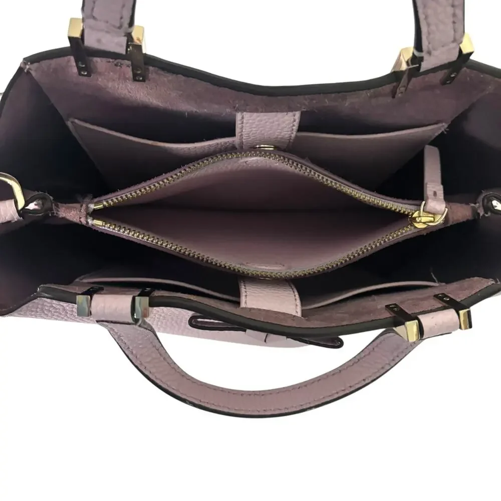 Kate Spade Satchel Crossbody Bag Purple Lavender Leather Pershing Street Gwyn